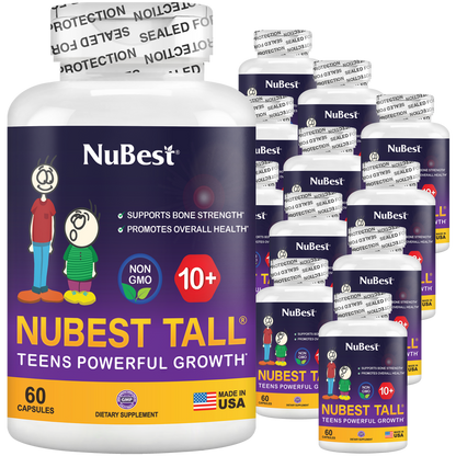NuBest Tall 10+ Growth Support for Ages 10+ & Teens, 60 Capsules