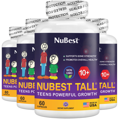 NuBest Tall 10+ Growth Support for Ages 10+ & Teens, 60 Capsules