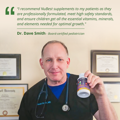 NuBest Tall 10+ Growth Support for Ages 10+ & Teens, 60 Capsules