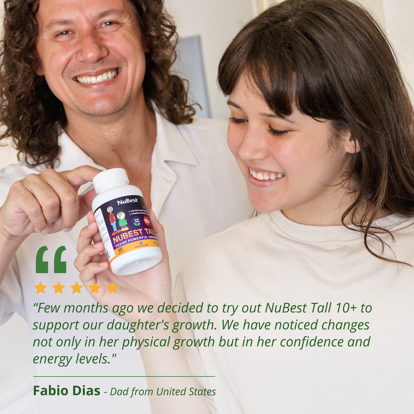 NuBest Tall 10+ Growth Support for Ages 10+ & Teens, 60 Capsules