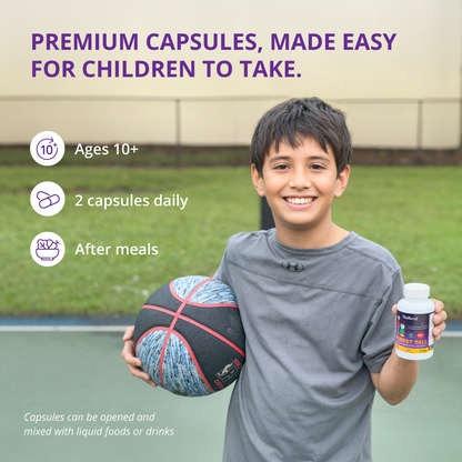 NuBest Tall 10+ Growth Support for Ages 10+ & Teens, 60 Capsules